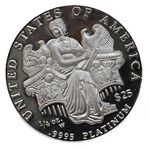 1/4 Oz Platinum Liberty Usa Coin - Canadian Platinum Coins
